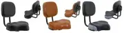 Bicycle Seat Saddle Large Comfort Adjustable Back Rest Beach Cruiser Bike