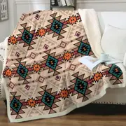 Ancient Aztec Pattern Throw Blanket