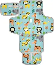 Reusable Waterproof pad with Tissue Pocket Diaper Changing pad Portable for Moms, Dads