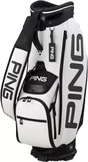 PING Golf Men's Cart Caddy Bag TOUR LITE 9.5 x 47 inch 3.7kg White Black CB-P223