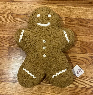 Primatives By Kathy Stuffed Gingerbread Man Cookie Decorative Pillow Lancaster