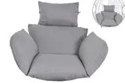 Swing Chair Cushion Hanging Egg Seat Pod for Yard Garden Home Decor-Grey