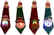 [NC] 4 PCs Christmas Sequin tie Adult and Children Small Gift Little Creative Gifts Luminous Sequin tie