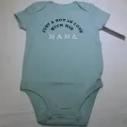 Carter's Baby Body Suit=-Boy with Nana-Mint-New with Tags