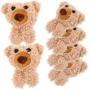 WEKAMOS 6pcs Plush Bear Pins for DIY Apparel Soft Animal Pins for Clothing Decor Charming Bear Plush for Crafts