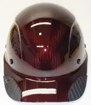Custom Translucent Red Carbon Fiber Lift DAX HDCC-17KG Cap HardHat
