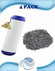 Whirlpool WHKF-GAC Comparable Undersink Water Filter Replacement Cartridge (Case