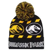 Hat By Jurassic Park Hazard Snow Beanie Black