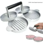 Aluminum Alloy Hamburger Meat Press Tool Burger Maker Beef Maker Mold Oil Paper