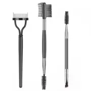Eyebrow Brush Eyelash Separator Brow Comb & Lash Spoolie Professional Eye Mak...