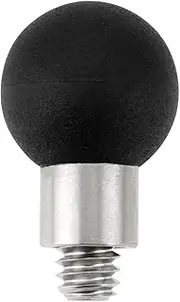 17mm Ball Adapter 1/4"-20 Thread Ball Mount Base Adapter for Mobile Phones Compatible with Garmin GPS Mount and 17mm Double Base Arm Compatible with RAM Mounts