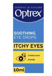 Optrex Soothing Eye Drop Itchy Eyes 10ml Contact Lens Friendly Free P&P
