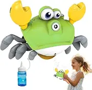 Toddler Bubble Machine - Dancing Crab Blower Toy,Automatic Dancing Crab Bubble Blower with Music and Light for Party Activities