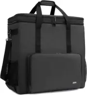 Double-Layer PC Carrying Case, Desktop Computer Travel Bag for PC Chassis, Keybo