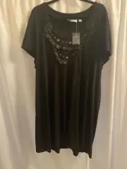 Plus Sized 3x Simply by Chloe Dao embellished dress or tunic NWT