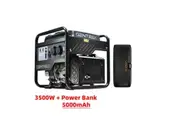 1* Gentrax 3.5KW Max 3.0KW Rated Inverter Generator Pure Sine Wave + 1* VoltX 5000mAh Power Bank