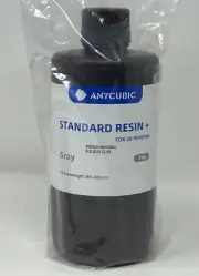 ANYCUBIC Water-Wash Resin +for 3D Printing-Gray- UV Wavelength 365-405nm. 1kg
