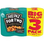 Heinz Beanz Canned Baked Beans In Tomato Sauce 300g x 3 pack