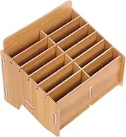 KAILIKETIY Box Box Storage Box with Slot for Notes Compartment Organizer for Home Office Practical Desktop Storage Case for Easy Access Space Saving for Dresser Countertop Use