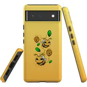 For Google Pixel 6 Case, Shielding Back Cover,Honey Bees