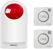 Remote Emergency Strobe Siren Alarm Kit Waterproof Outdoor Loud Panic Sos
