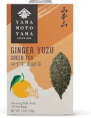 Yamamotoyama Ginger Yuzu Green Tea, 18 bags