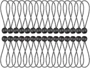 LORJE Bungee Ball Cords - 6" 30 Pack - Rubber tensioners, Rubber Tensioning Strap, Heavy Duty Stretch Rope with Ball Ties for Tents,Canopies, Tarps