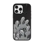 iPhone 16 Pro Max Mirror Ring Stand Case MagSafe Compatible FIVE WAVES (METALLIC)