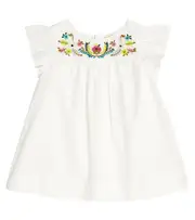 [Bonpoint] Bonpoint Baby Laurie embroidered cotton dress M 36 white