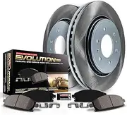 Power Stop SC137 Front Brake Kit With Semi-Coated Brake Rotors and Ceramic Brake Pads & Hardware For 2007-2014 Toyota FJ Cruiser | 2005-2022 Toyota Tacoma 6 Lug | 2003-2009 4Runner 12.56" Rotors