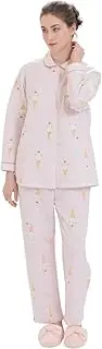 narue(ナルエー) Naruay Women's Pajama Set, Cotton Lining, Snowman Setup