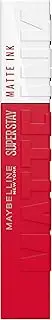 Maybelline New York Lipstick, Super Stay Matte Ink, Liquid, Matte and Long-Lasting, Number 325 Shot Caller 5 ml