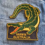 Darwin Australia Travel Iron On Patch Crocodile Destination Souvenir Gift