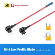 2 x Add a Circuit ACU Piggy Back Tap Mini Blade Fuse Holder 5A AU Local post