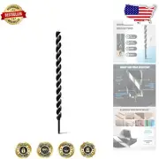 Efficient 1-1/8" Auger Bit with Tri-Flute Design - Perfect for Wood Projects