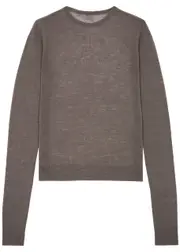 Rick Owens Maglia Fine-knit Wool Jumper - Brown - XL XL