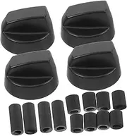 4 Set Gas Stove Knobs Replacement Durable Control Switch Knobs for Air Fryer Oven Cooktop Gas Stove Easy Installation Multiuse Compatibility Fits Various Models