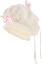 [VALICLUD] Berets Beret Hat Women Chapeau Caps Wide Brim Hat Women Summer Hats for Women Bucket Hat Sailor Hats Bulk Ponytail Hats for Women Straw Ladies Fedora Hats for Women Wool Pink
