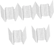 Cabilock 5sets Stainless Steel Greenhouse Clips 2-Pack Easy Fixing for Glass Panes 50pcs*5