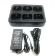 6-Way Rapid Battery Charger For For TYT MD-380 MD-UV380 MD380 RETEVIS RT3 RT3S