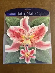 Pimpernel Table Mates Stargazer Lily 4 Placemats & Coasters New In Package