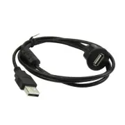Usb2.0 Male to Female Socket Panel Mounting Extension Cable for Car Dashboard 1M