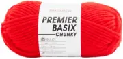 Premier Basix Chunky Yarn-Red 1145-11