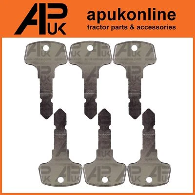 6x Ignition Keys for Kubota B Series Backhoe Loader Case New Holland Tractor