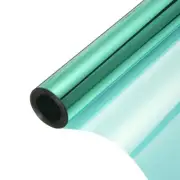 Reflective Window Film One Way Daytime Mirror Privacy Film,Green Silver 23"x32'