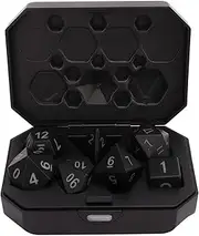 Glowing Dice Set, 7Pcs Waterproof Light Up Dice, Rechargeable Electronic Dice ForTabletop Games KTV, and Wear Resistant Luminous Dice Glowing in The Darkness