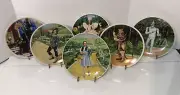 WIZARD OF OZ Set of 6 Knowles Collector Plates with Boxes James Auckland COA