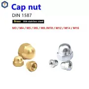 Hex Acorn Nuts Hex Cap Nuts Brass & 304 Stainless M3 M4 M5 M6 M8 M10 M12 M14 M16
