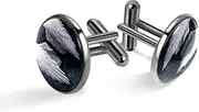 [Generic] Men's Cufflinks, Broken Angel Wings Cuff Links for Men, Classic Cufflinks Black for Suit Shirt Wedding Business Birthday Jewelry Gift