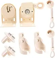VALICLUD 1Set Bungee Cord Curtain Bracket Set Windproof Holder Accessories for Roller Blinds Shades Elastic Rope Buckle Brackets Outdoor Curtain Control Easy Installation